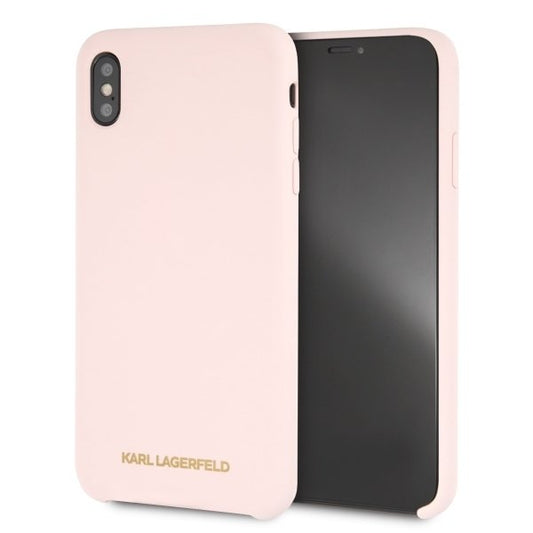 Karl Lagerfeld KLHCI65SLLPG iPhone Xs Max hardcase jasnolight pink Silicone